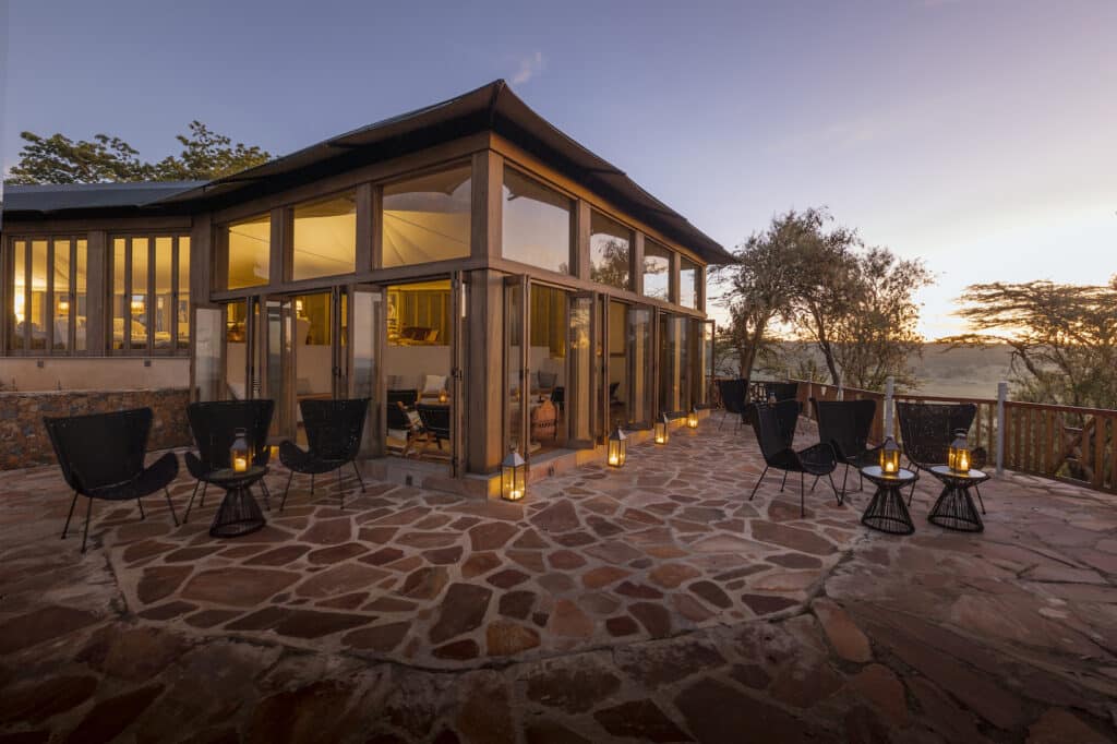 Lounge area exterior