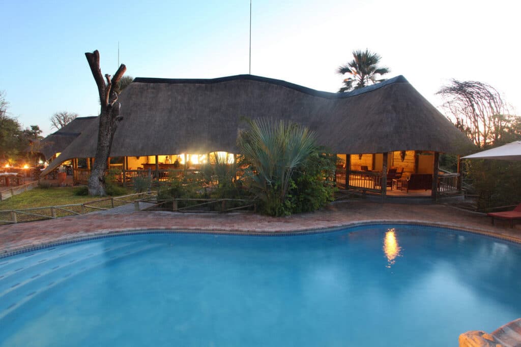 Main area with the pool Nata Lodge