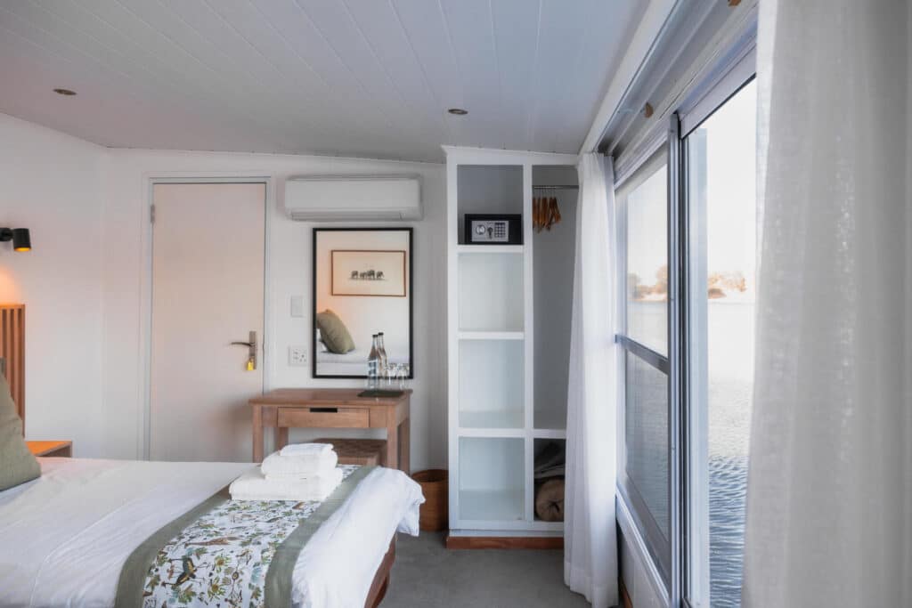 Chobe Princess Cabin wardrobe and dresser