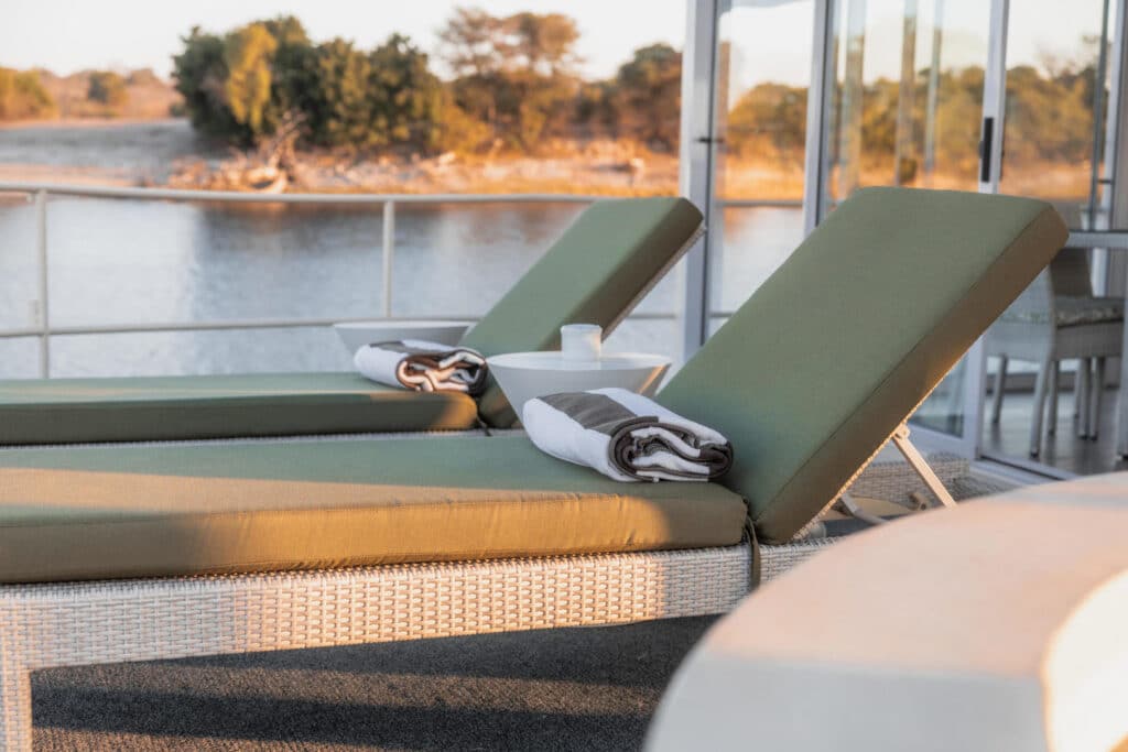 Chobe Princess Pool loungers and Plunge Pool 1
