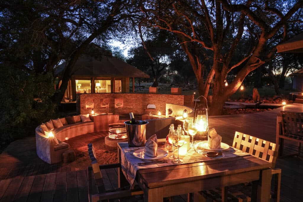 Boma and outside dining area