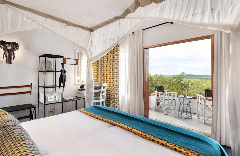 Bedroom view at Etosha Safari Lodge