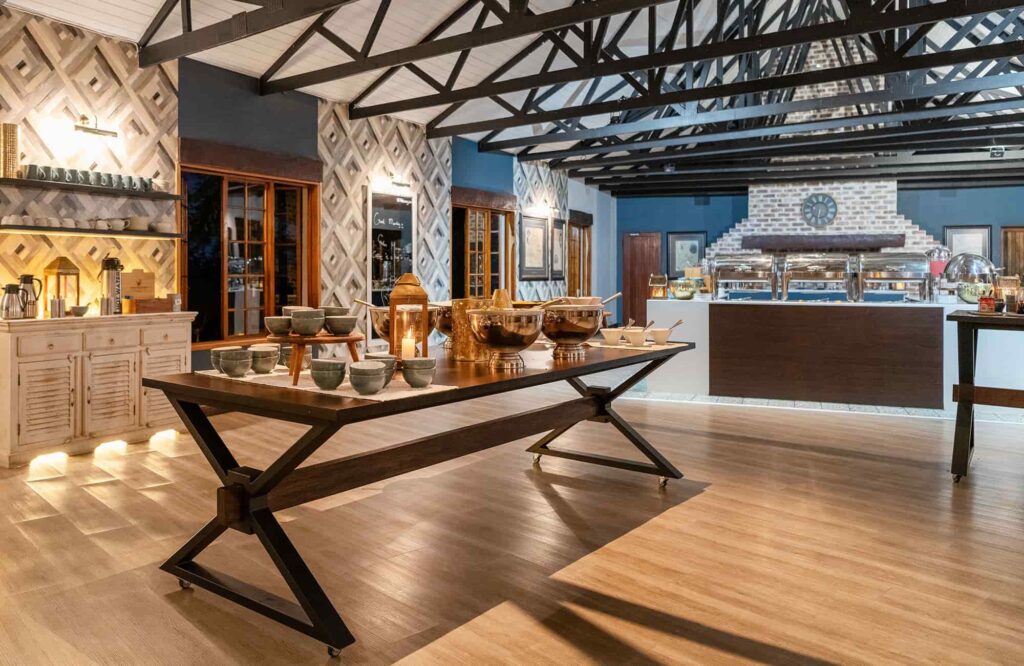 breakfast bar at Etosha safari Lodge
